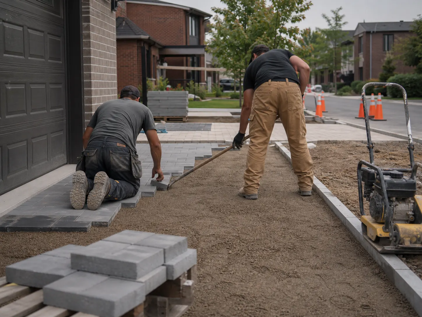 Installation de pavé uni à Montréal